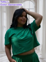 Básica corta en Algodón licrado – Tallas S a la 4XL - Imagen 15