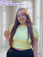 Básica corta en Algodón licrado – Tallas S a la 4XL - Imagen 19