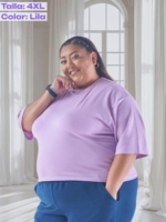 Básica corta en Algodón licrado – Tallas S a la 4XL - Imagen 8