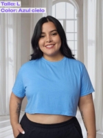 Básica corta en Algodón licrado – Tallas S a la 4XL - Imagen 12
