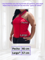Top Aro Blanco en RIB - Tallas XL a la 3XL - Imagen 5