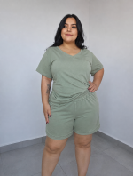 Set Multiusos: Cuello V en algodón licrado - Tallas 2XL/3XL - 4XL/5XL - Imagen 2