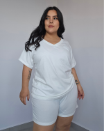 Set Multiusos: Cuello V en algodón licrado - Tallas 2XL/3XL - 4XL/5XL - Imagen 3