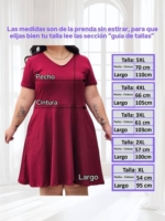 Vestido V en Burda - Tallas XL a la 5XL - Envio gratis - Imagen 11