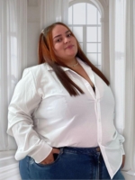 Camisa Esencial en Seda mango - Tallas L - 2XL - Envio gratis