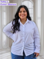 Camisa Esencial en Seda mango - Tallas L - 2XL - Envio gratis - Imagen 3