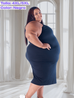 Vestido largo en RIB - Tallas L a la 5XL - Imagen 10