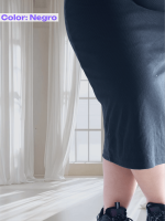 Vestido largo en RIB - Tallas L a la 5XL - Imagen 9