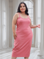 Vestido largo en RIB - Tallas L a la 5XL