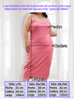 Vestido largo en RIB - Tallas L a la 5XL - Imagen 13