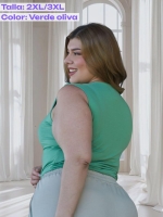 Top Almendra en Piel de durazno - Tallas L a la 5XL - Imagen 2