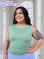 Top Almendra en Piel de durazno - Tallas L a la 5XL