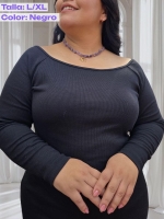 Vestido manga larga en RIB - Tallas S a la 5XL - Imagen 10